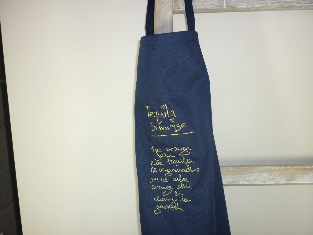 tablier de cuisine marine homme téquila fabrication Française-