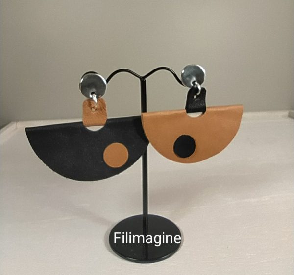 boucles d'oreilles cuir