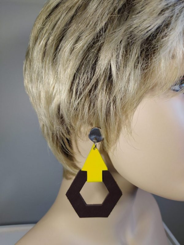 Boucles d'oreilles en cuir