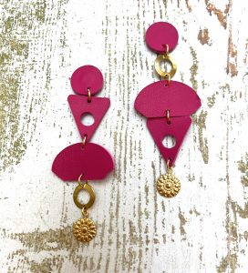 boucles d'oreilles asymétriques