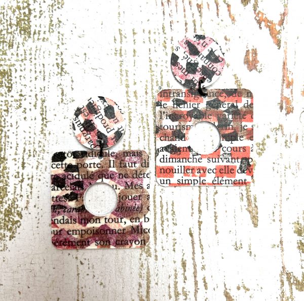 boucles papier peint à la main