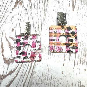 boucles clips papier peint à la main