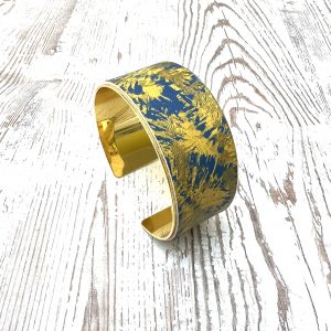 bracelet cuir peint à la main