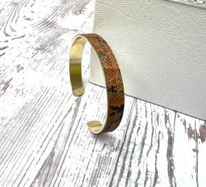 bracelet cuir peint à la main