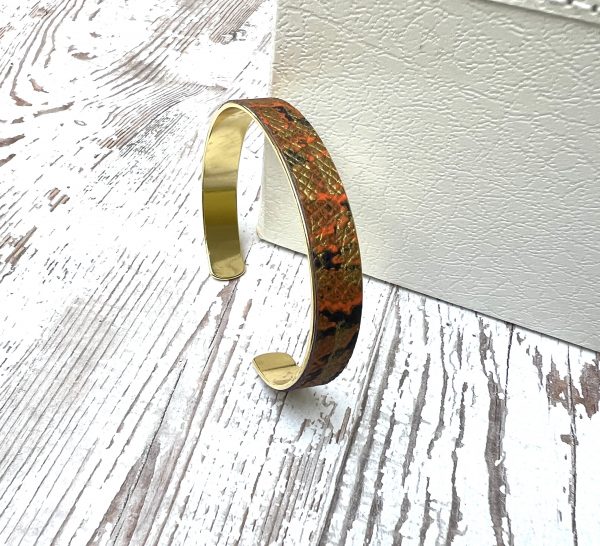 bracelet cuir peint à la main