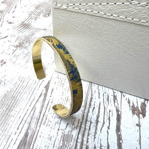 bracelet cuir peint à la main