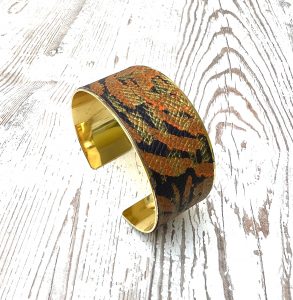 bracelet cuir peint à la main