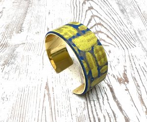 bracelet cuir peint à la main