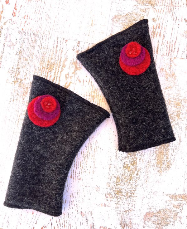 Mitaines en laine bouillie