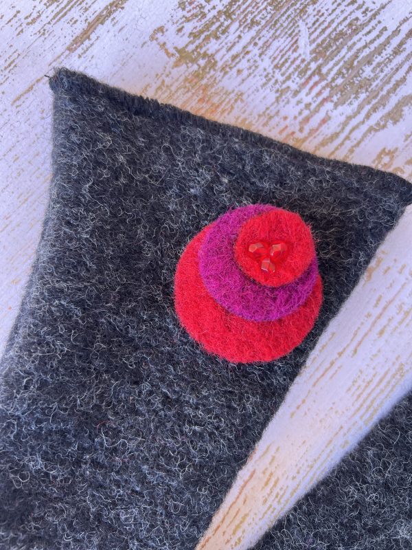 Mitaines en laine bouillie