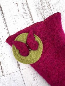 Mitaines en laine bouillie