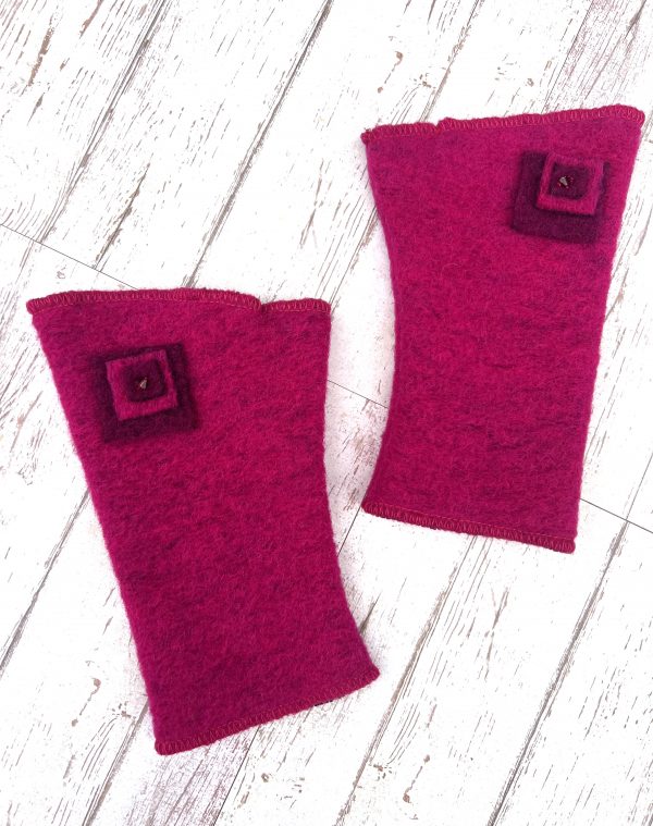 Mitaines en laine bouillie