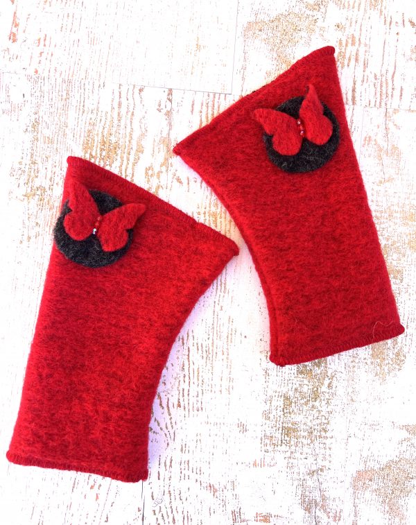 Mitaines en laine bouillie