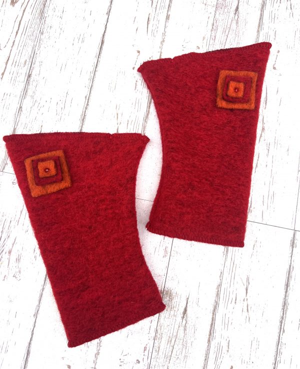 Mitaines en laine bouillie