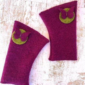 Mitaines en laine bouillie