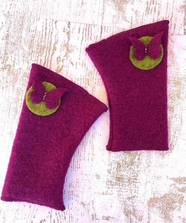 Mitaines en laine bouillie