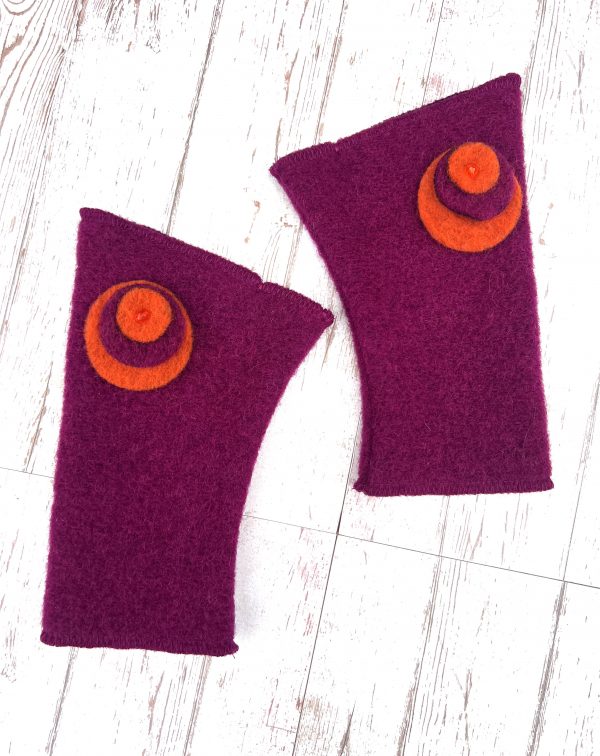 Mitaines en laine bouillie