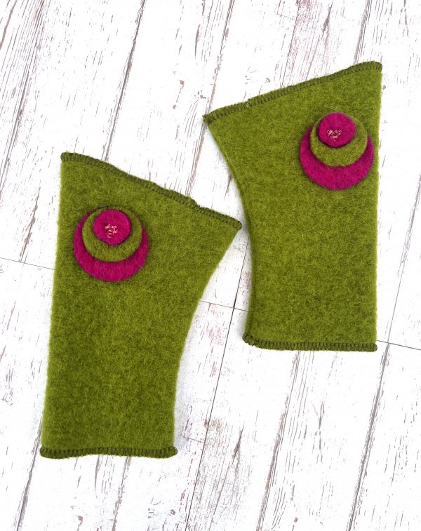 Mitaines en laine bouillie