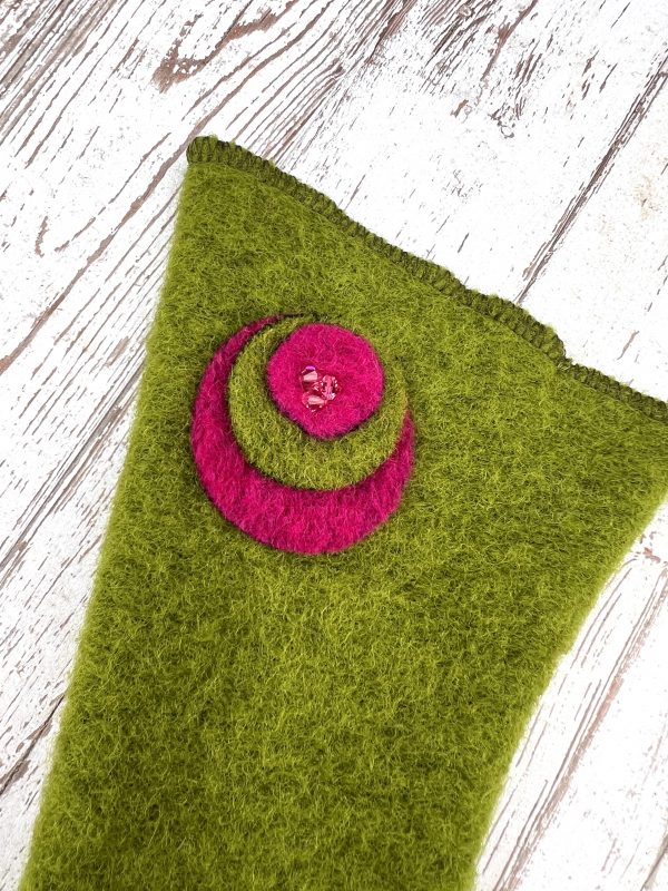 Mitaines en laine bouillie