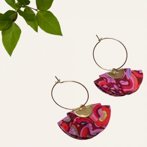 boucles créoles éventail