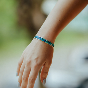 bracelet tissu enduit