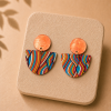 boucles d'oreilles en papier