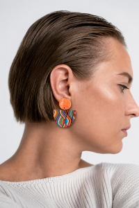 boucles d'oreilles en papier