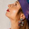 boucles d'oreilles en papier