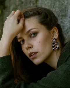 boucles d'oreilles en papier