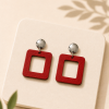 boucles d'oreilles cuir