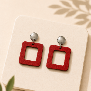boucles d'oreilles cuir