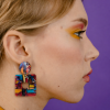 boucles d'oreilles en papier