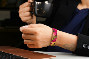 bracelet tissu enduit