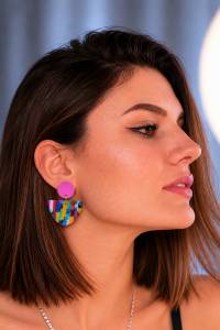 boucles d'oreilles en papier