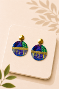 boucles d'oreilles en papier