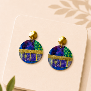 boucles d'oreilles en papier
