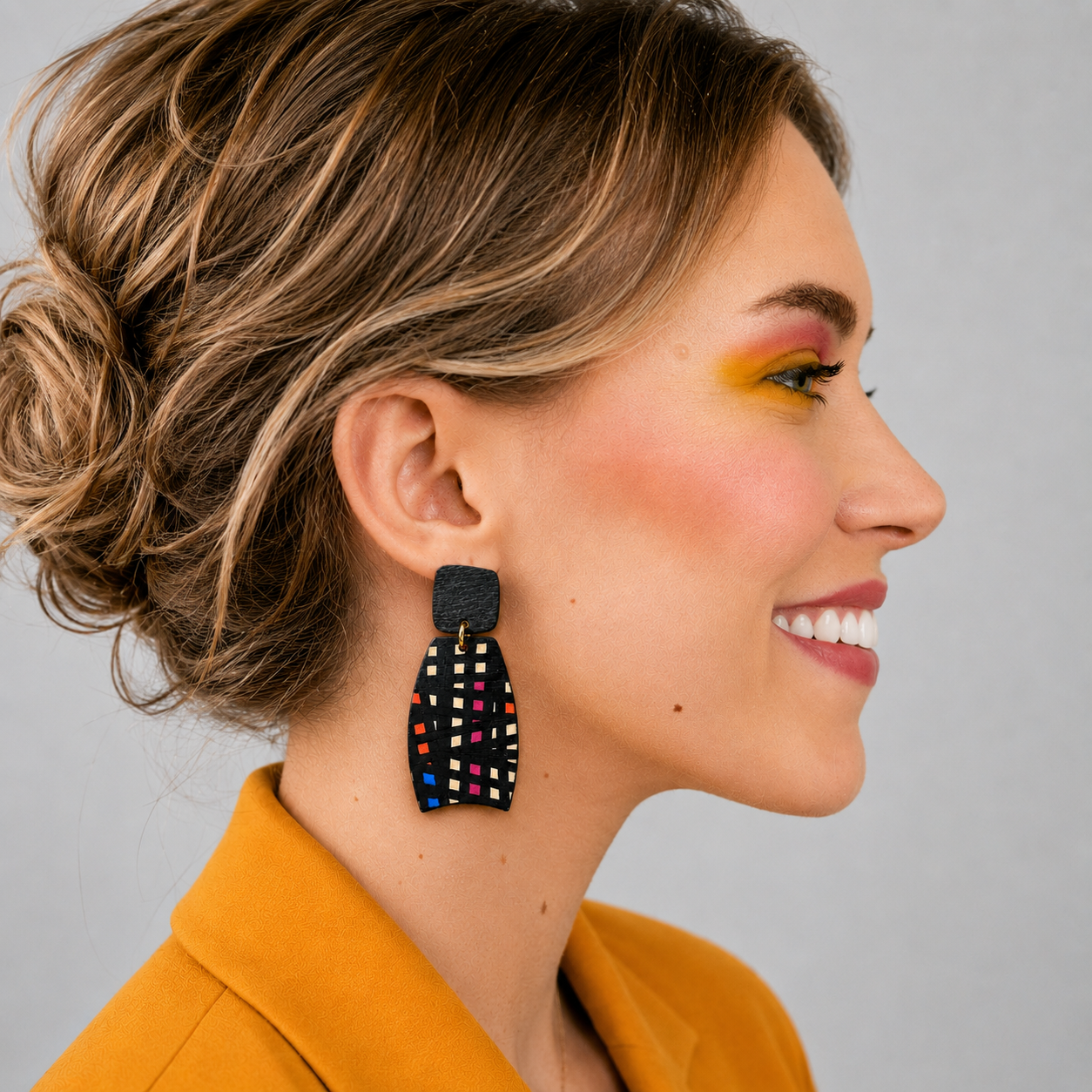 boucles d'oreilles en papier
