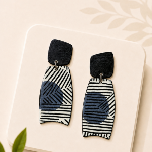 boucles d'oreilles papier