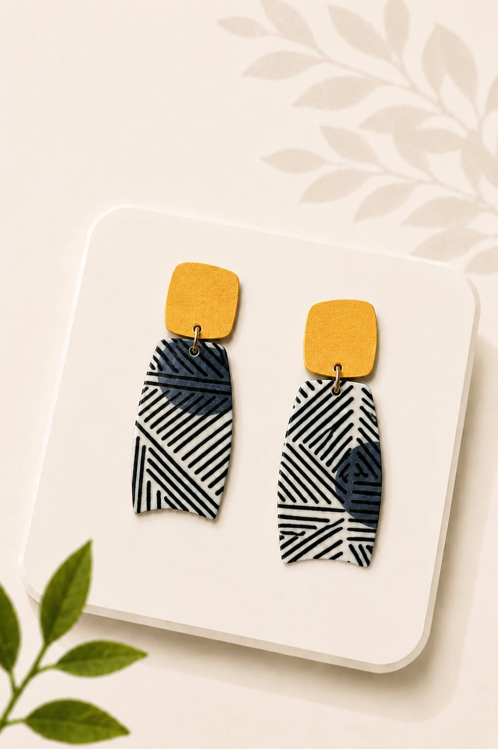 Boucles d'oreilles Osaka Géométrie Solaire