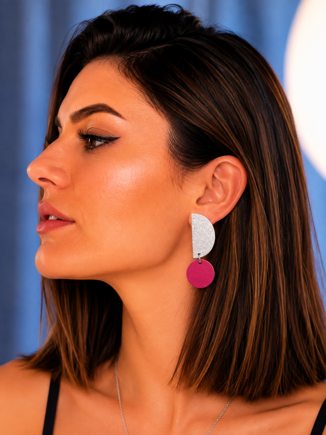 boucles d'oreilles asymétriques