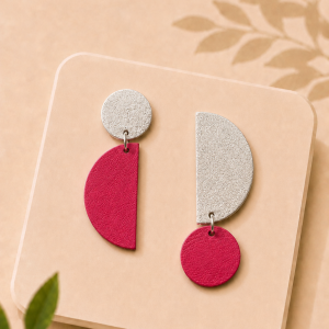boucles d'oreilles asymétriques