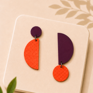 boucles d'oreilles asymétriques