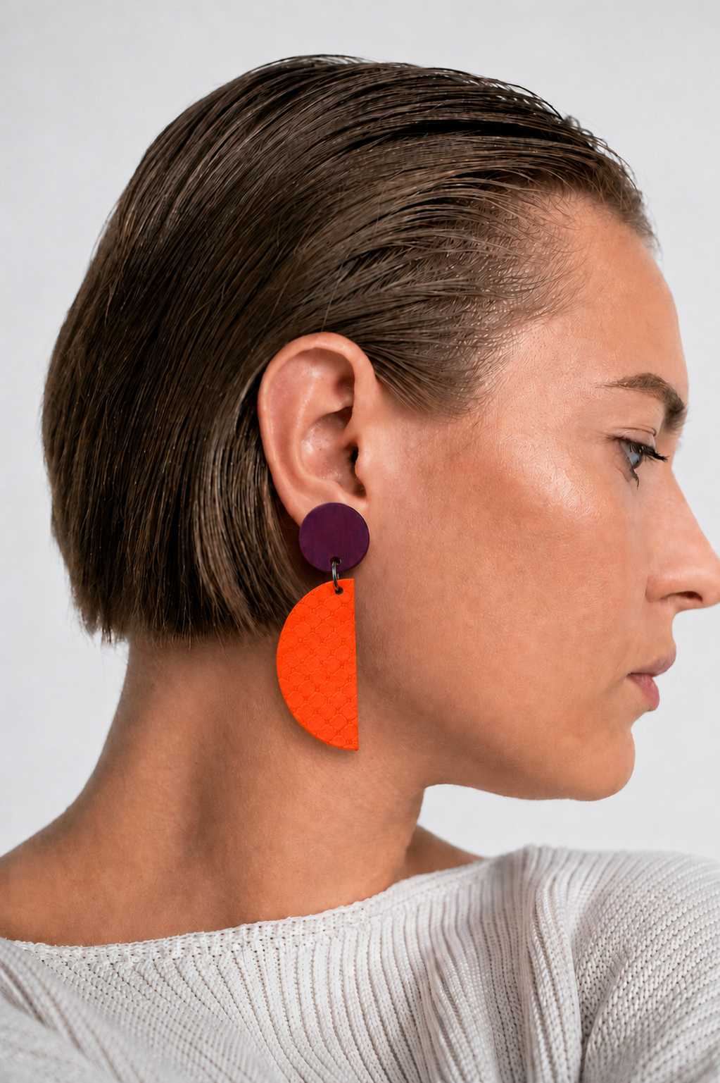 boucles d'oreilles asymétriques