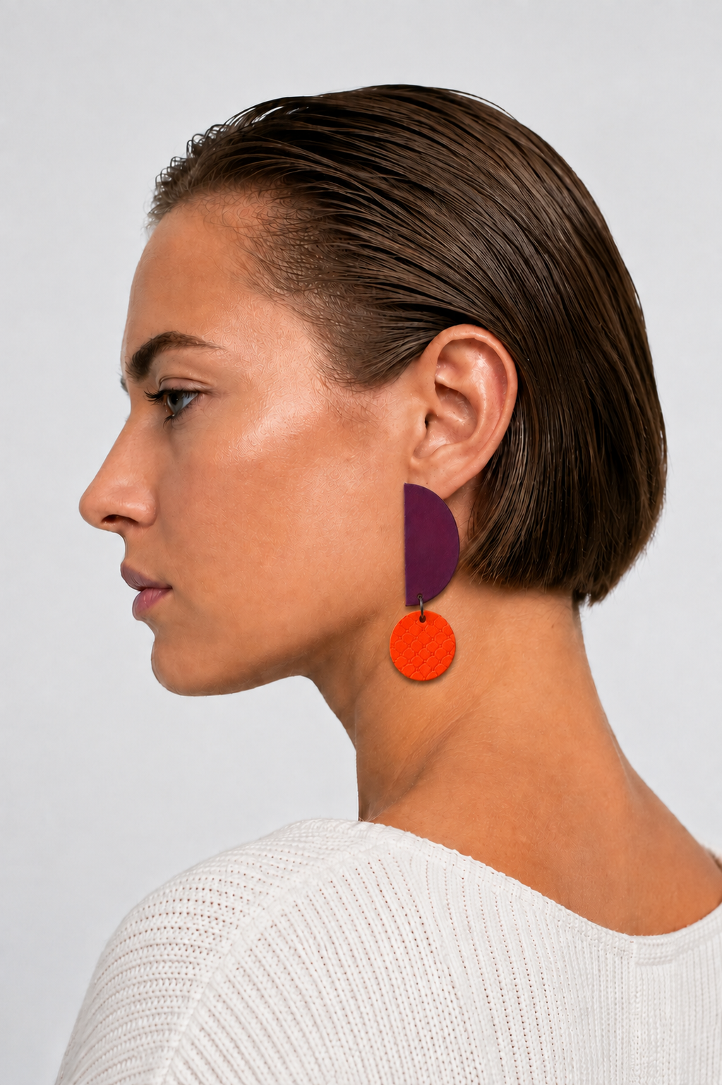 boucles d'oreilles asymétriques